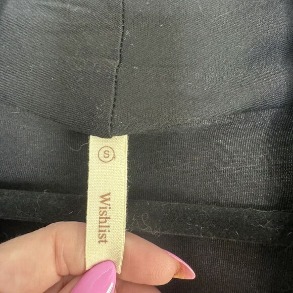 Wishlist Open Front Drape Long Sleeve Cardigan  With Pockets Black S - Picture 2 of 5